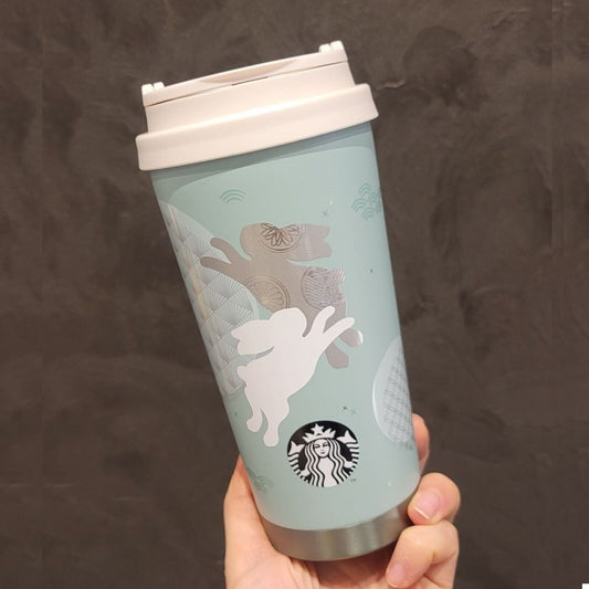 Starbucks Korea 2023 SS NY Wish Bunny Elma Tumbler 473ml Rabbit New Year