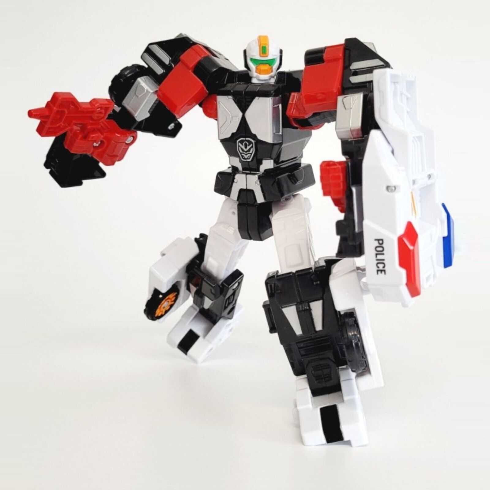 Hello Carbot SUPPORTYBOOM Transformer Robot Police Car Action Figure Korean Toy