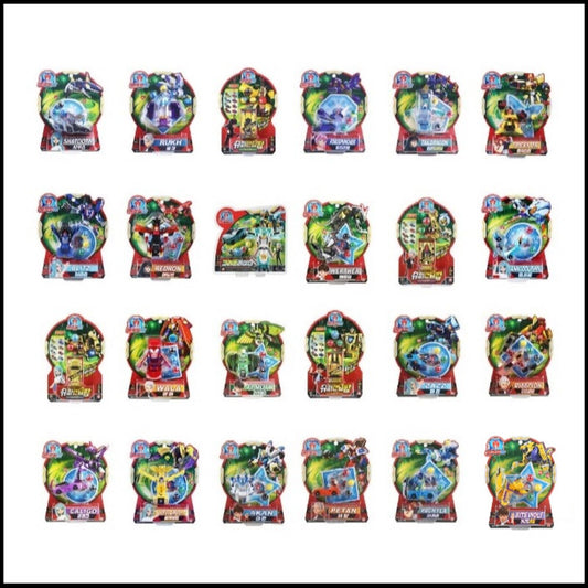 Mecard Ball 24 Types Turning Car Mecanimal Transformer Robot Kids Toy Animation