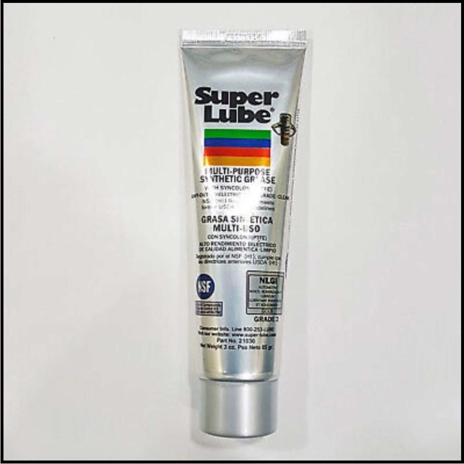 SUPER LUBE Synthetic Grease 21030 Multi Purpose Lubricant 85g (3oz) Tube PTFE