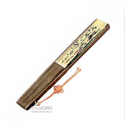 [ *Korean Traditional Crafts] Folding Hand Fan Korean Paper Arirang Lyric Design