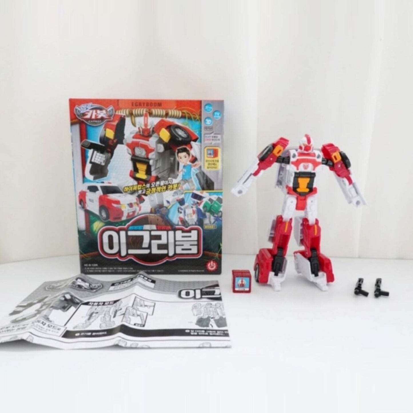 Hello Carbot EGRYBOOM * Transformer Robot Police Car Action Figure Korean Toy