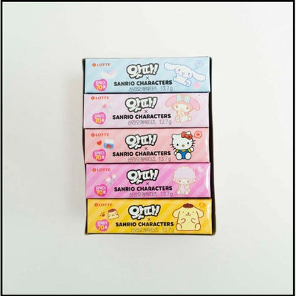 LOTTE WATTA Gum x Sanrio Characters - 13.7g * 25packs (1 BOX) / Korean Snack