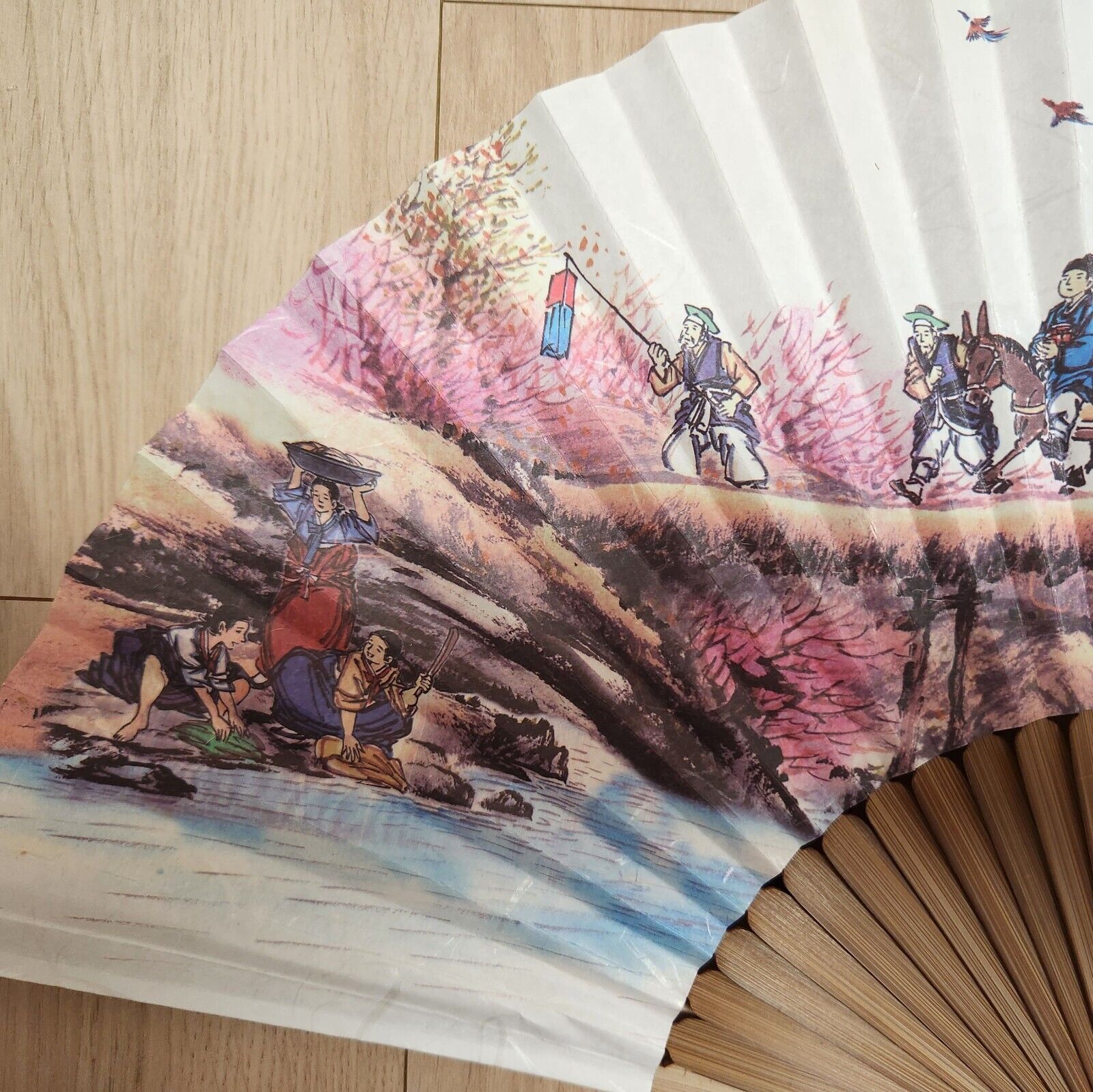 [ *Korean Traditional Crafts] Folding Hand Fan Korean Traditional Wedding Design