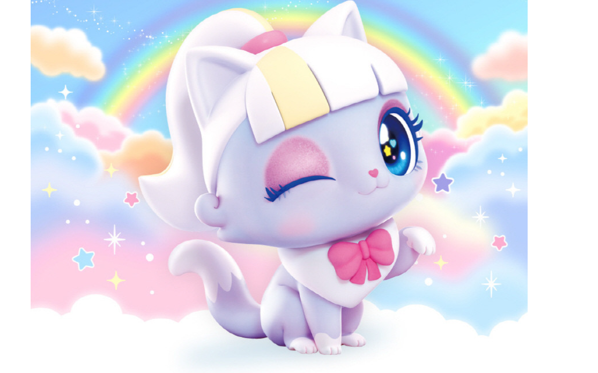 WishCat Figure SHAMPOOMEOW Korean Animation Wish Cat Toy 2024 New