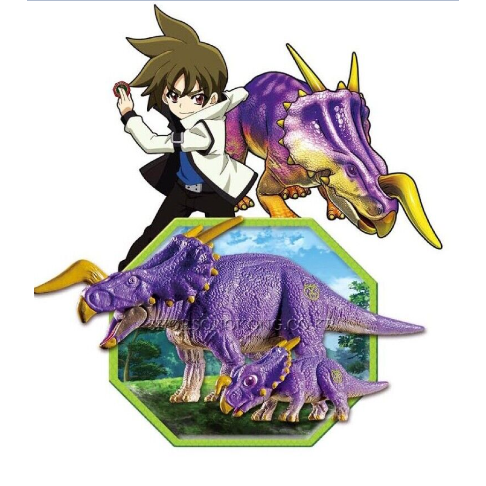 Dino Mecard Double Figure EINIOSAURUS EINIO Dinosaur Tinysaur Set Sonokong