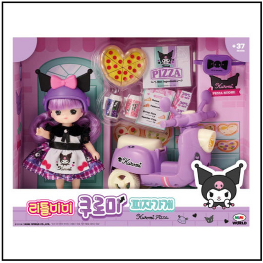 Sanrio Characters x Little Mimi Kuromi Pizza Place Figure Doll Toy