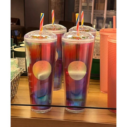 Starbucks Korea Limited * Rainbow Kaleidoscope Cold Cup 710ml 2022 Summer 24oz