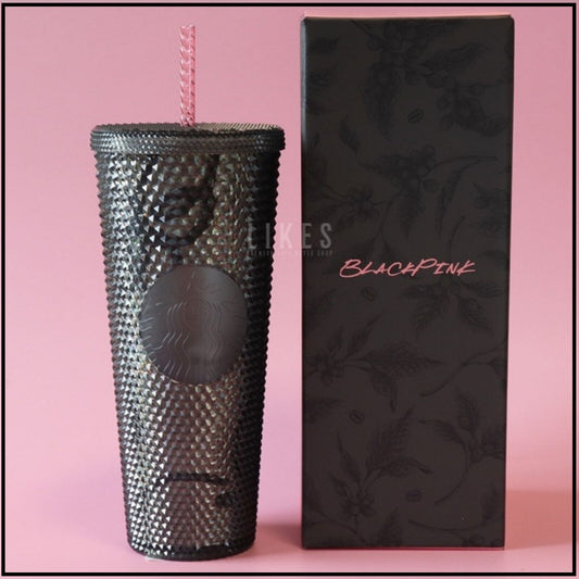 Starbucks Korea 2023 * Blackpink * black stud coldcup 710ml