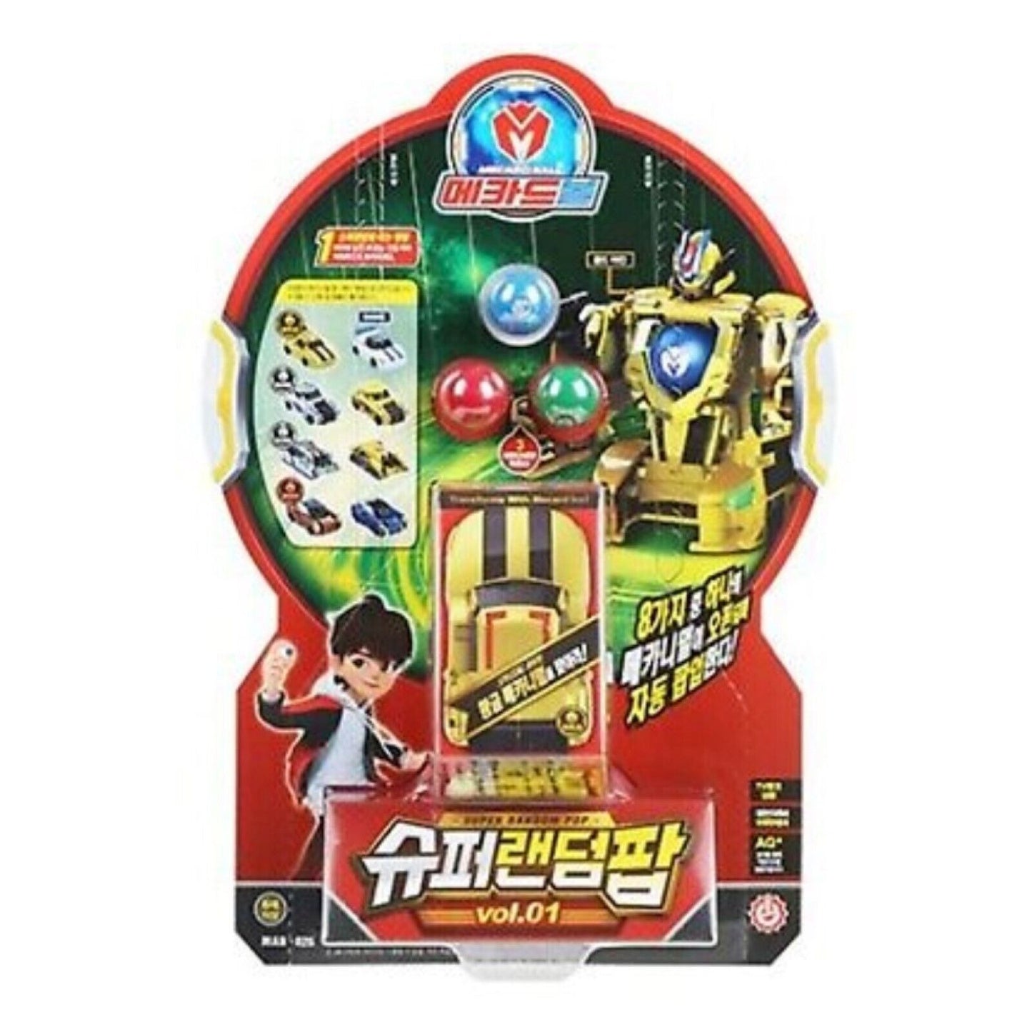 Mecard Ball 24 Types Turning Car Mecanimal Transformer Robot Kids Toy Animation