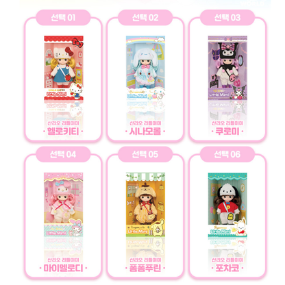 [ 6 Character *] Sanrio Characters x Little Mimi 6 Styles Figure Doll Korean Toy