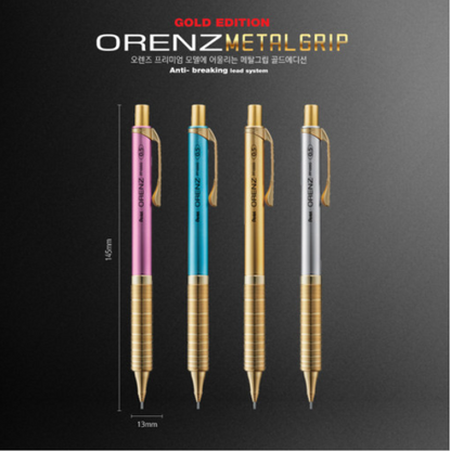 Pentel Orenz Metal Grip Gold Limited Edtion 4 Color Set (24k Gold Plated)