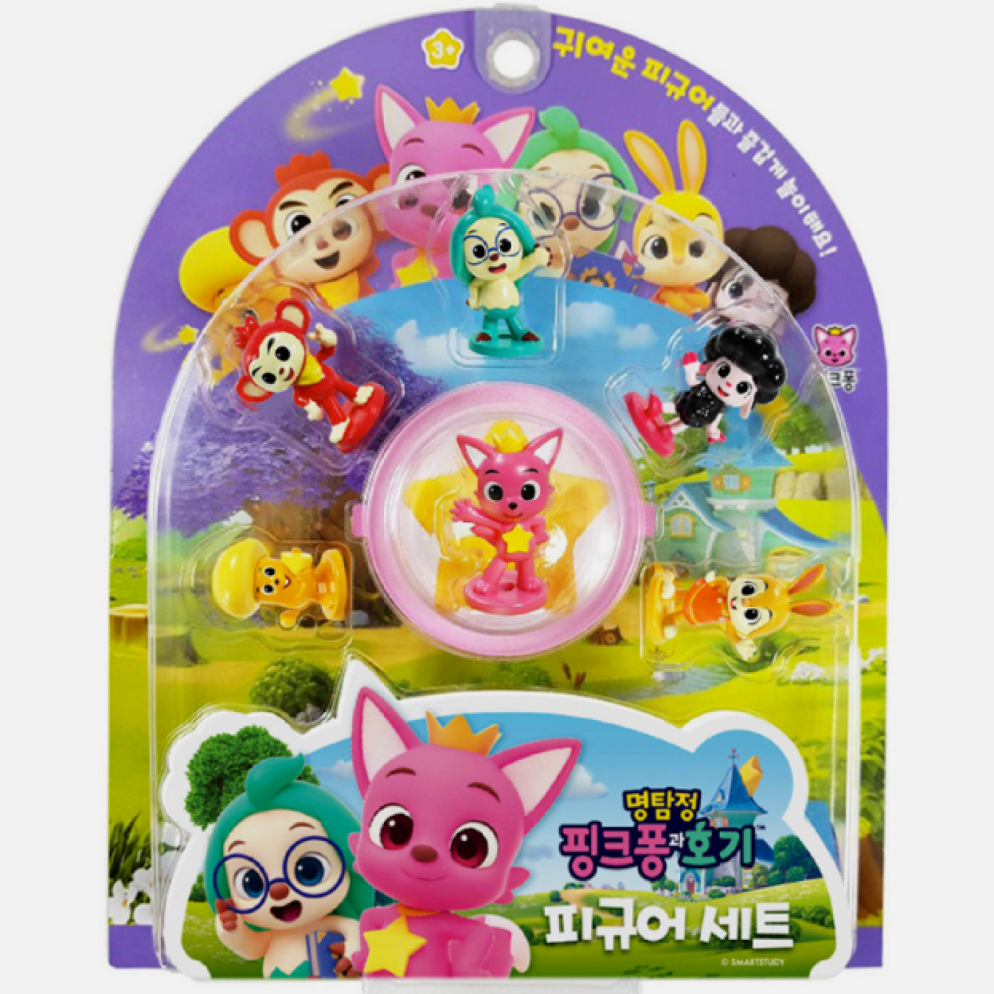 Pinkfong Wonderstar Detective Pinkfong Hogi Figure 6ea Set Korea Toy