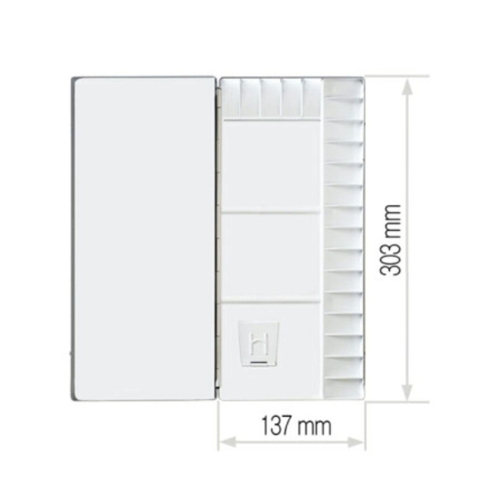 HEUNG IL Aluminum Watercolor Palette 20 Well AL 420 No.420 Metal 303 x 137 mm