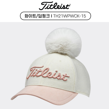 Titleist Golf Hat Woman's POM POM WOOL Cap 3 Color