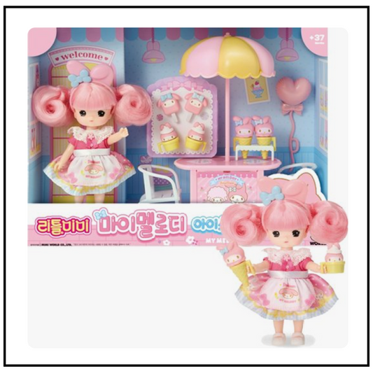 Sanrio Characters x Little Mimi MY MELODY ICE CREAM STORE Doll Figure Licensed