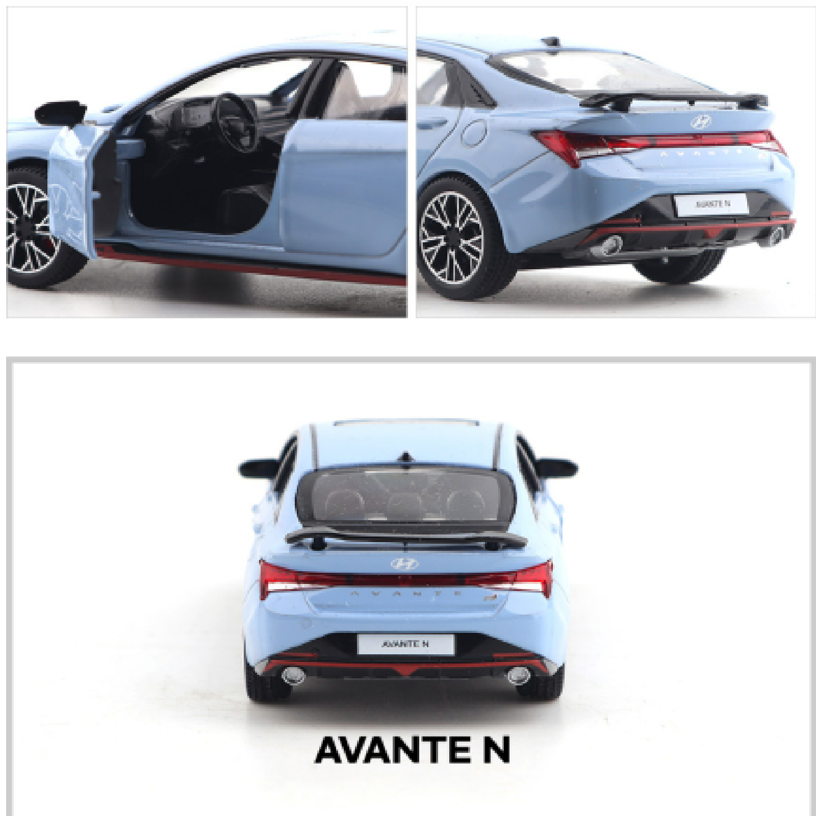 Hyundai Motor Car * Avante N * Mini Diecast 1:38 Scale Miniature Display Toy
