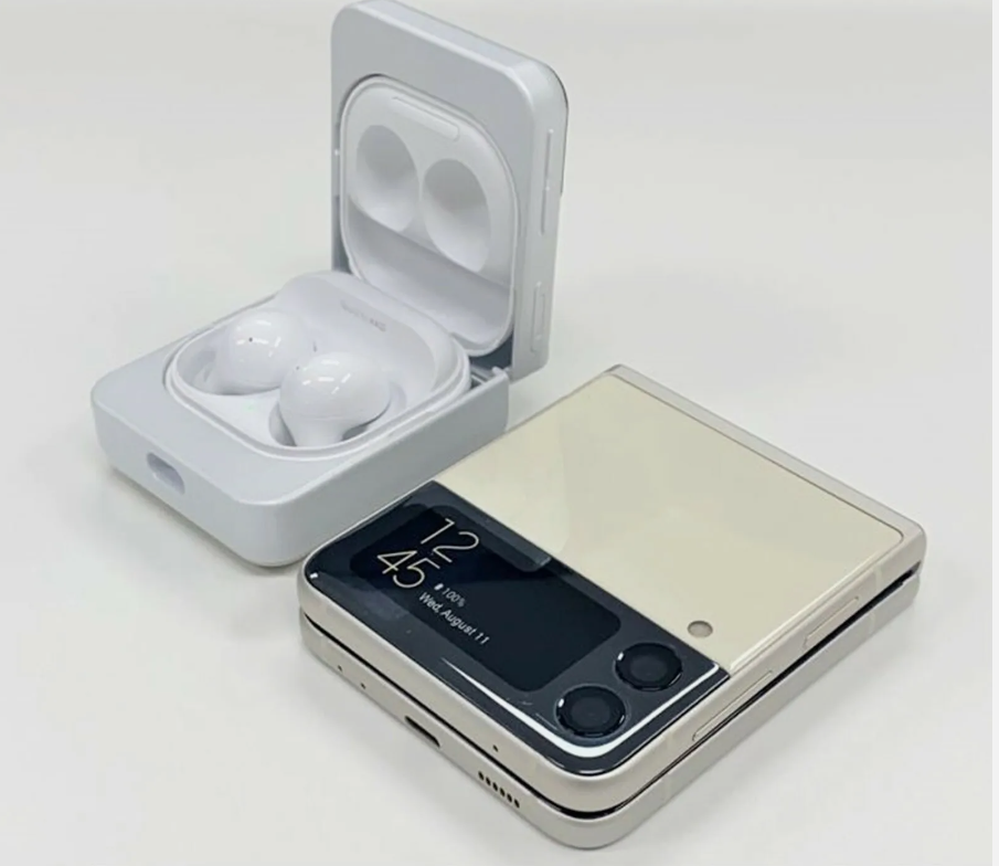 Samsung Galaxy Buds 2/Pro/Live Z Flip 3 Cover Case - Black Cream Lavender Green