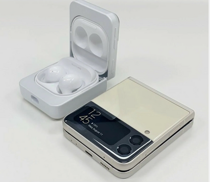 Samsung Galaxy Buds 2/Pro/Live Z Flip 3 Cover Case - Black Cream Lavender Green