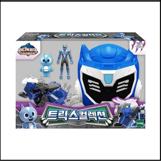 Miniforce Super Dino Power TRIX Collection Set - Mask, BOLT Figure, TYRAKA Head