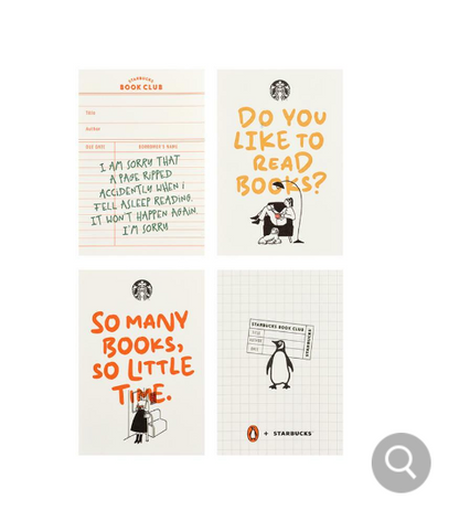 Starbucks Korea 2024 Autumn PenguinBooks Postcard Book