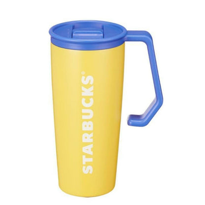 Starbucks 2022 Korea Limited * 22 SS Summer Yellow Chubby Handle Tumbler 473ml