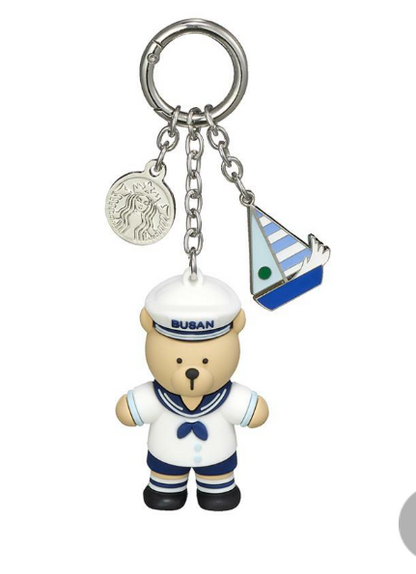 Starbucks Korea 2024 * Annyeong Busan Bearista Keychain