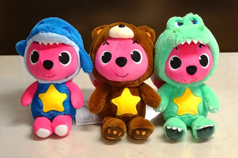 [ 3 Type *] Pinkfong Wonder Plush Doll Shark Dino Bear 30cm Animation Korea