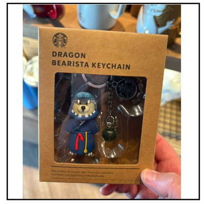 STARBUCKS KOREA 2024 * new year Blue Dragon Bearista Key Chain