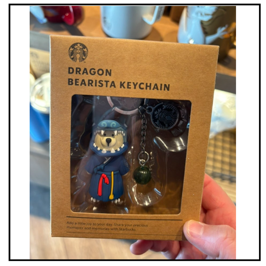 STARBUCKS KOREA 2024 * new year Blue Dragon Bearista Key Chain