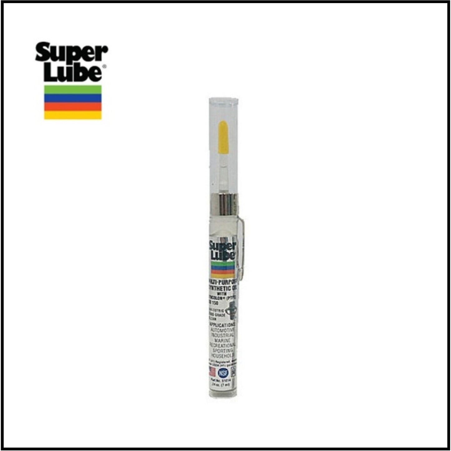 SUPER LUBE 51010 Oiler Multi Purpose Synthetic PTFE Based Oil Pen 7ml
