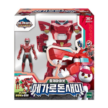 Mini Force Super Dino Power 2 Transformer Armorbot Robot Figure 9 SET