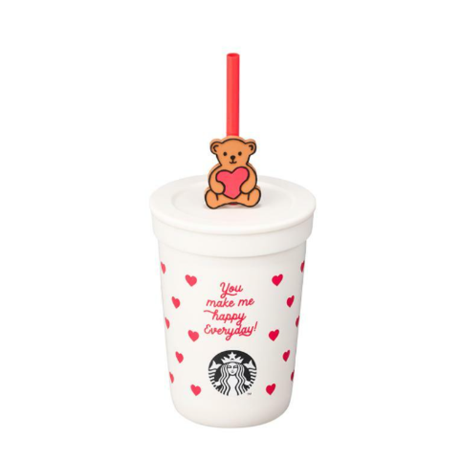 Starbucks Korea 2024 * SS Be Mine Cream Hobby coldcup 355ml Valentine Promotion