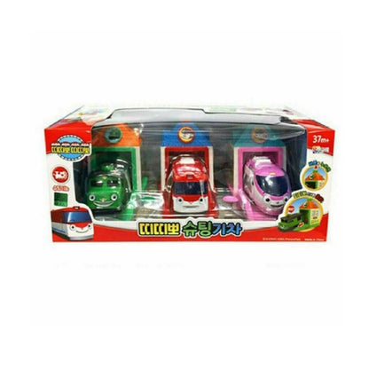 Titipo and Friends Shooting Train Toy 3P SET (Titipo, Jini, Diesel) Korea Toy