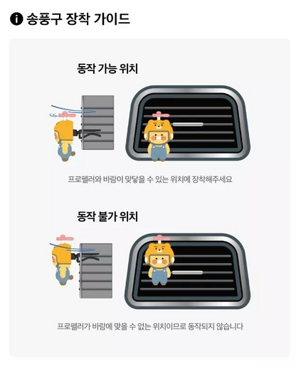 Kakao Friends Fly Go Go Sing Car Air Freshener