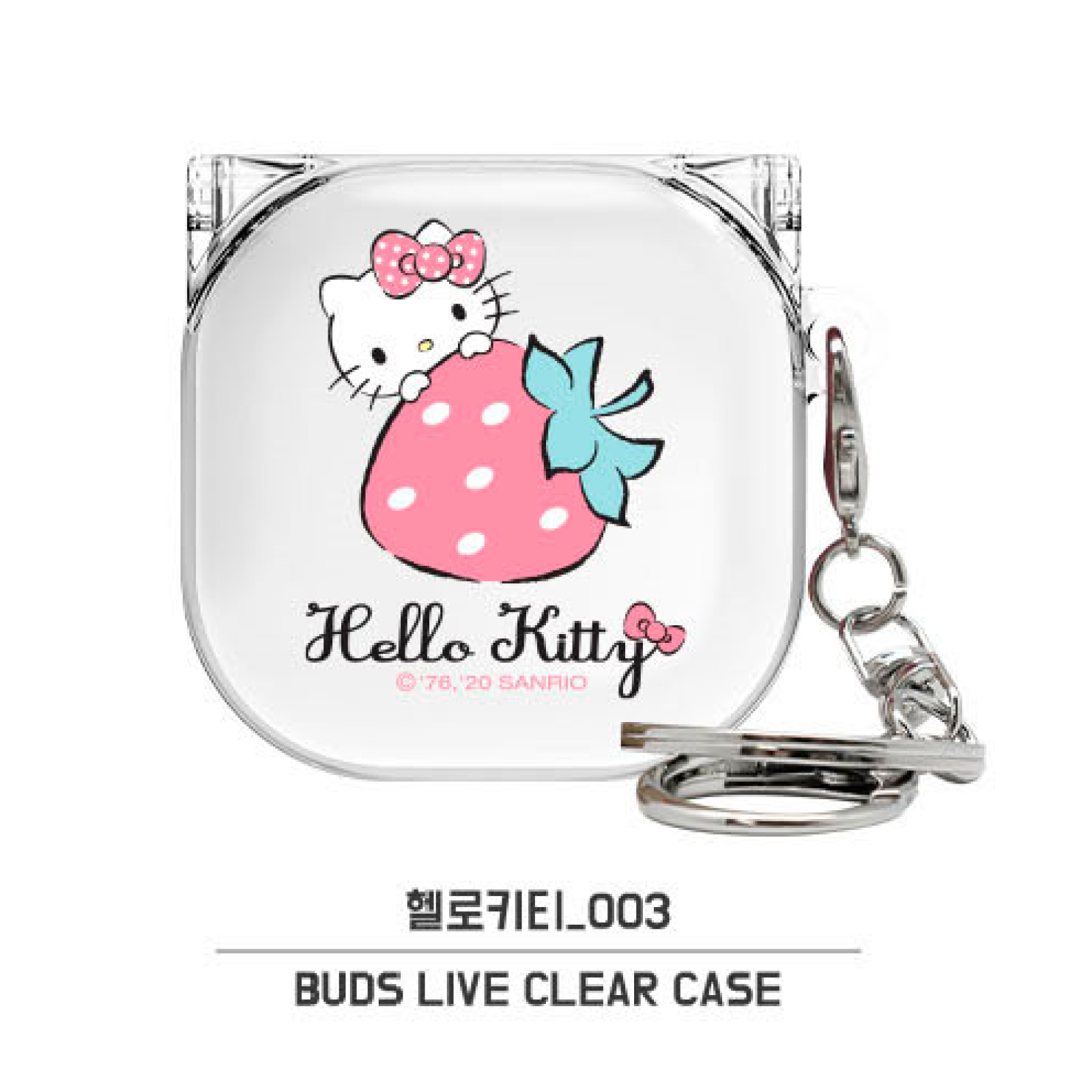Samsung Galaxy Buds2/Pro/Live sanrio HELLO KITTY Clear Keyring Cover Case