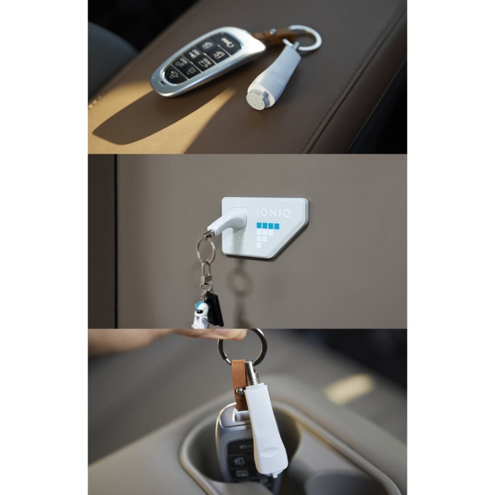 Pixel Key Ring for Hyundai Ioniq 5 Magnetic Key Holder Genuine accessories