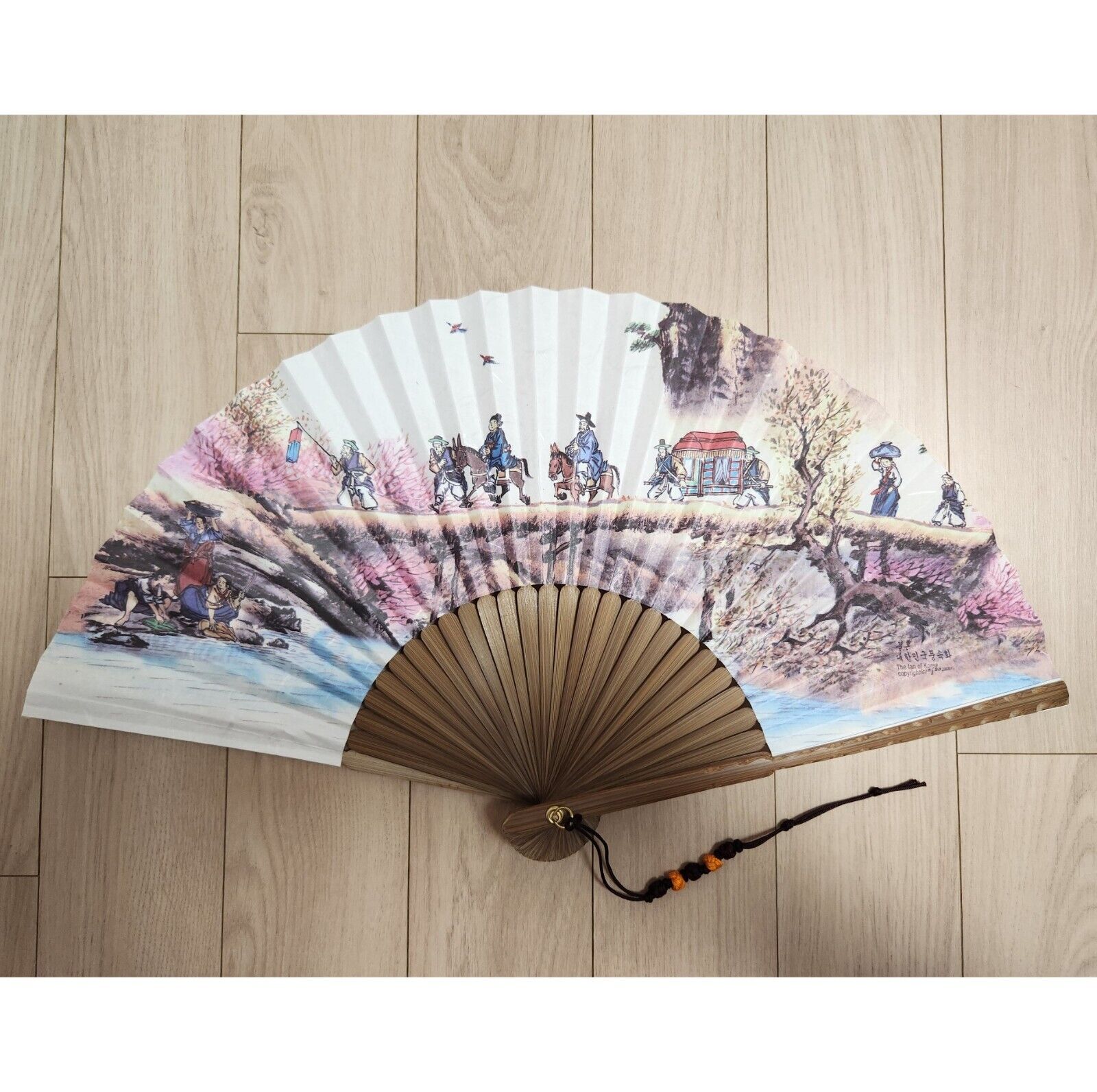 [ *Korean Traditional Crafts] Folding Hand Fan Korean Traditional Wedding Design