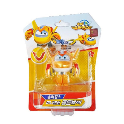 Super Wings Season 5 Mini GOLDEN BOY, LEO, SUNNY Transformer Robot Figure Toy