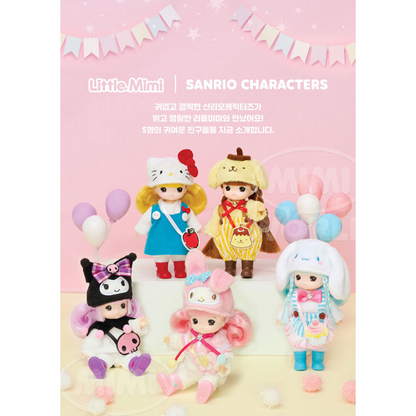 [ 6 Character *] Sanrio Characters x Little Mimi 6 Styles Figure Doll Korean Toy